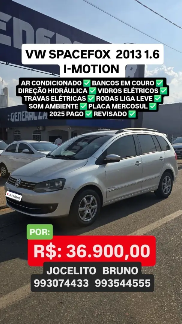 Carro Volkswagen SpaceFox 2013 Sportline 1.6 8V (Flex)