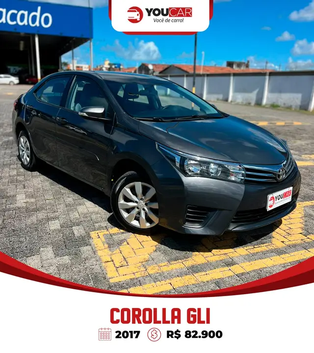 Carro Toyota Corolla 2017 1.8 Dual VVT GLi Multi-Drive (Flex)