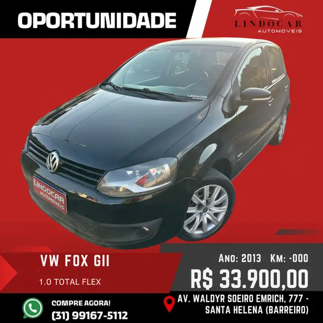 Carro Volkswagen Fox 2013 1.0 TEC (Flex) 4p