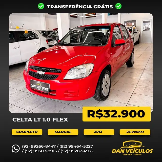 Carro Chevrolet Celta 2013 LT 1.0 (Flex)