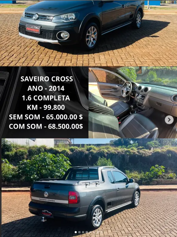 Carro Volkswagen Saveiro 2014 Saveiro CROSS 1.6 Mi Total Flex 8V CE