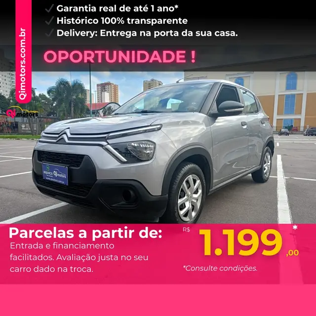 Carro Citroën C3 2023 Live 1.0 (Flex)