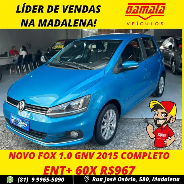 Carro Volkswagen Fox 2015 Comfortline 1.0 TEC (Flex)