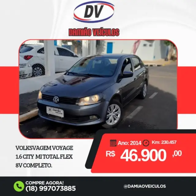 Carro Volkswagen Voyage 2014 1.6 VHT (Flex)