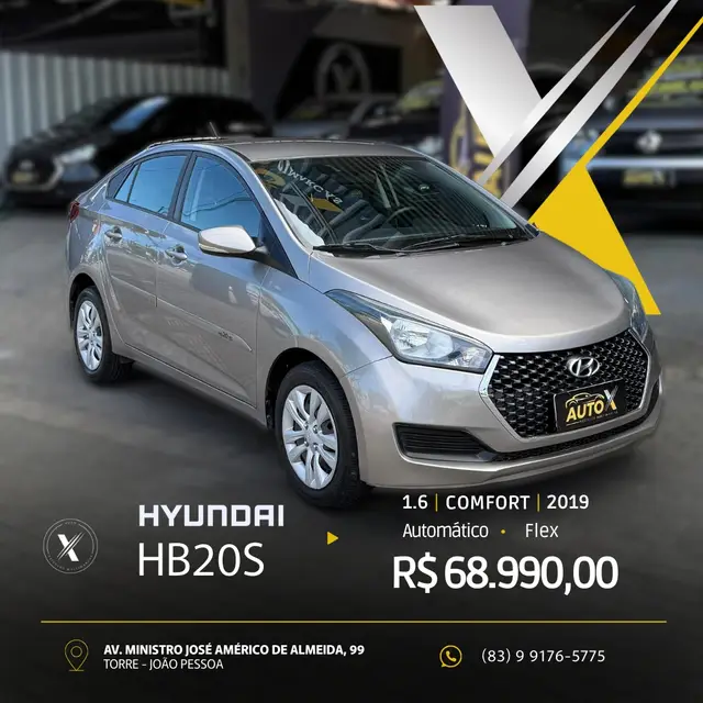 Carro Hyundai HB20S 2019 1.6 Comfort Plus (Aut) (Flex)