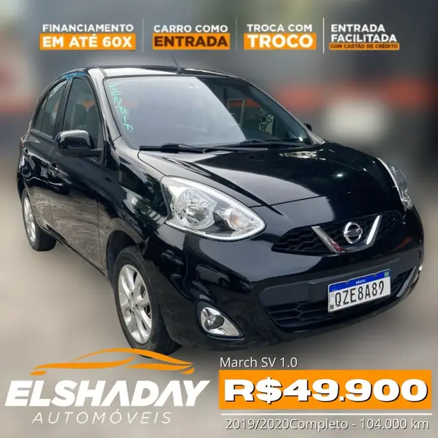 Carro Nissan March 2020 1.0 12V SV (Flex)