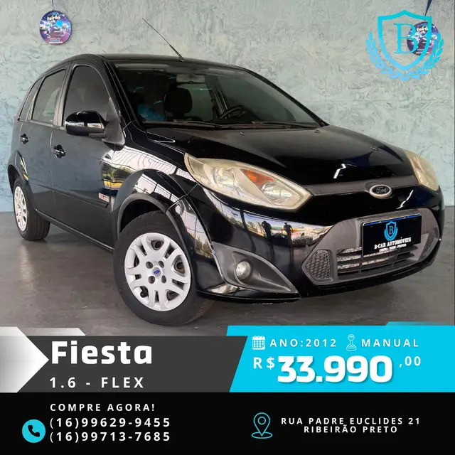 Carro Ford Fiesta Hatch 2012 1.6 (Flex)