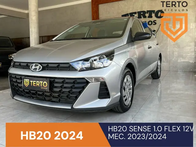 Carro Hyundai HB20 2024 Sense 1.0 (Mec.)
