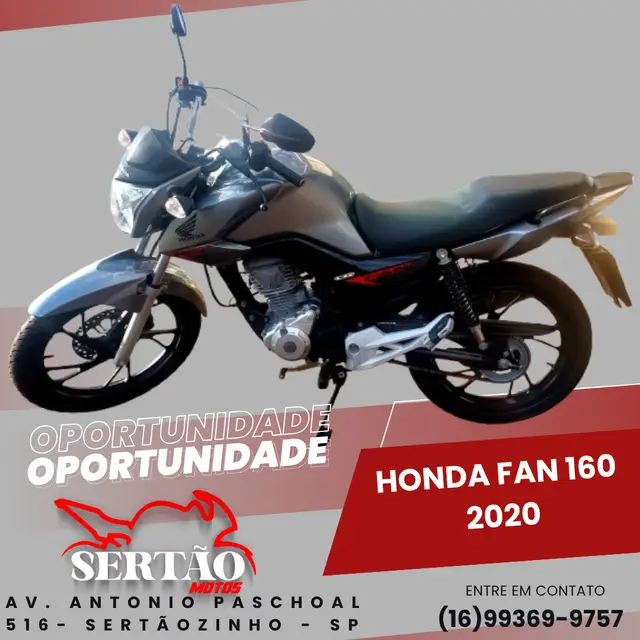 Moto Honda CG 160 2020 Fan