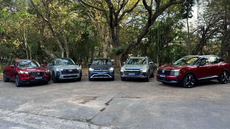 Comparativo com SUVs de R$ 200 mil: Creta, HR-V, Kicks, T-Cross ou Tracker?