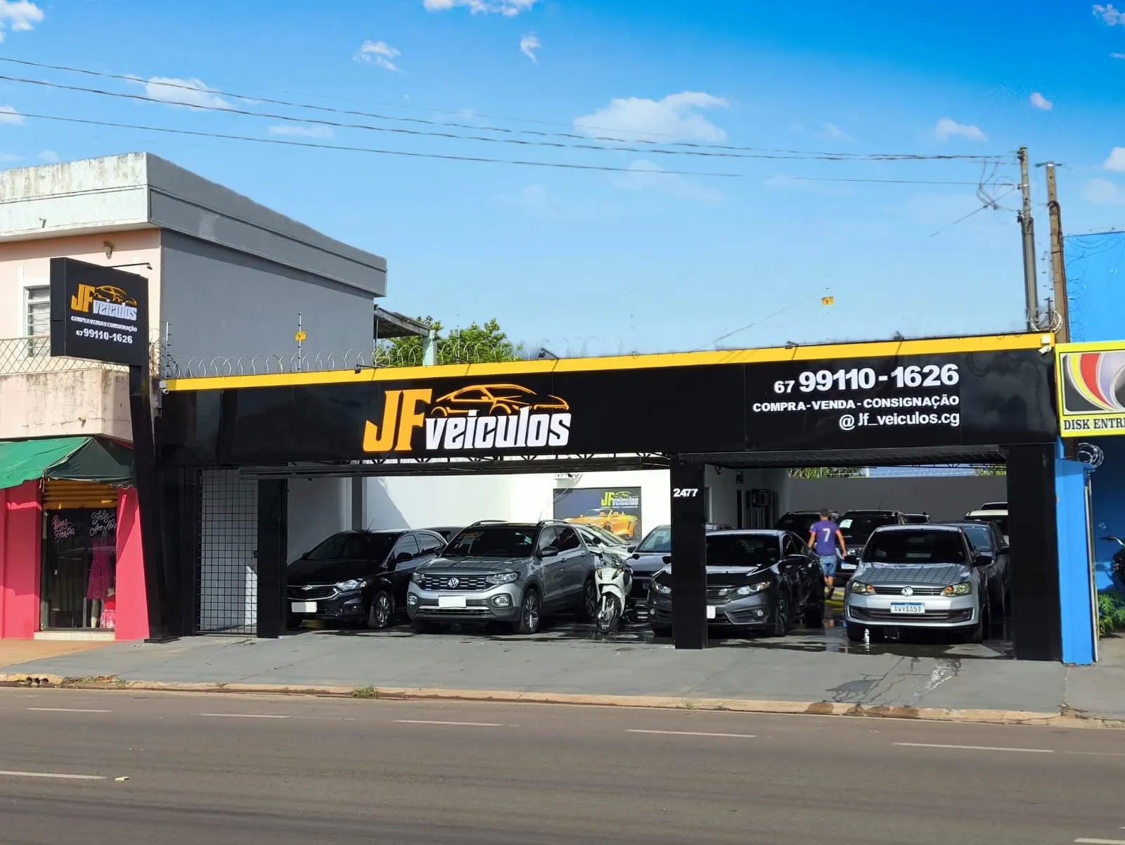 Fachada da loja Veículos à venda em JF VEICULOS - Campo Grande - MS