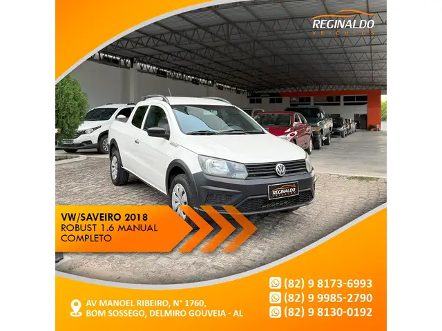 Carro Volkswagen Saveiro 2018 Robust 1.6 MSI CD (Flex)