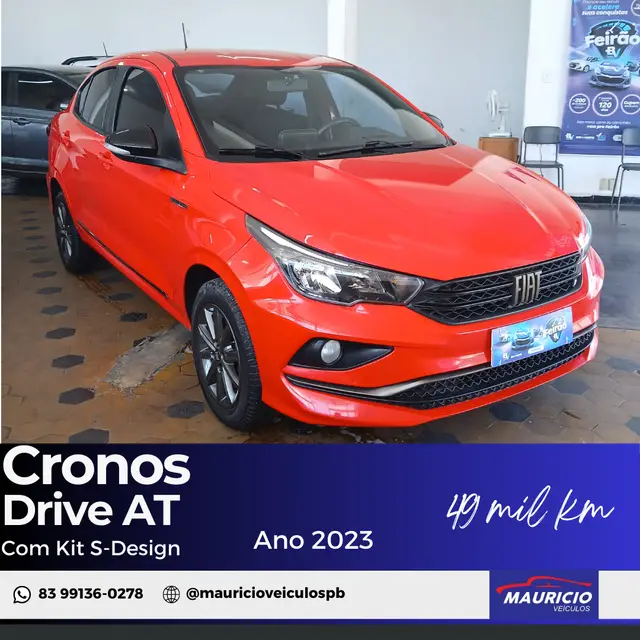 Carro Fiat Cronos 2023 Drive 1.3 (Flex) AT