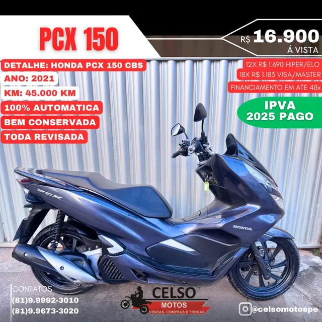 Moto Honda PCX 150 2021 ABS