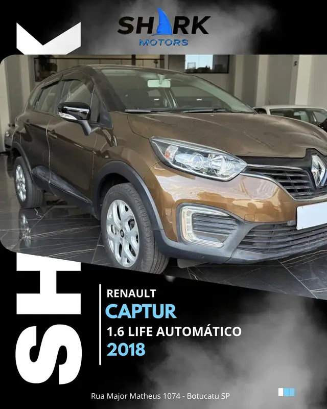 Carro Renault Captur 2018 Zen 1.6 16v SCe CVT (Flex)
