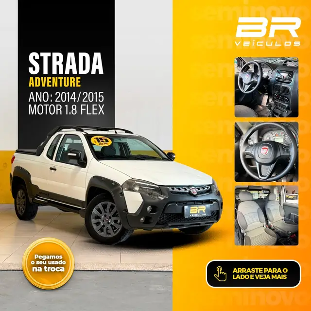 Carro Fiat Strada 2015 Adventure 1.8 16V (Flex) (Cabine Estendida)