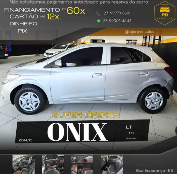 Carro Chevrolet Onix 2015 1.0 LT SPE/4