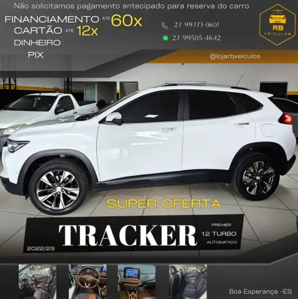 Carro Chevrolet Tracker 2023 Premier 1.2 Turbo (Aut.)