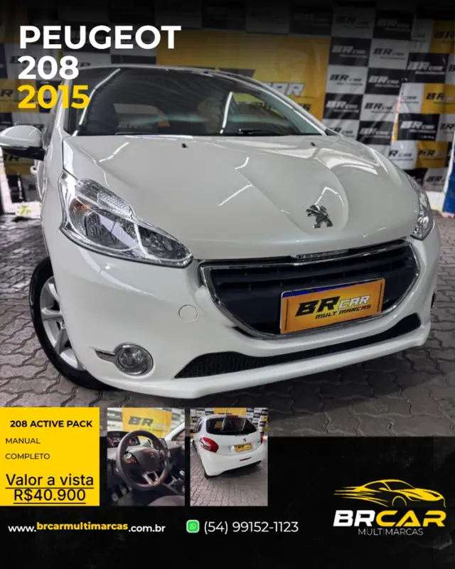 Carro Peugeot 208 2015 Active Pack 1.5 8V (Flex)