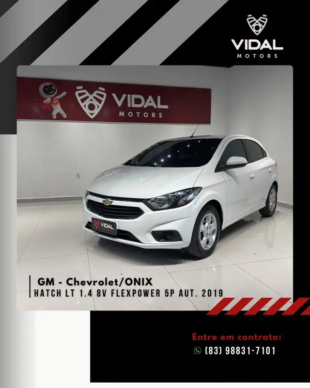 Carro Chevrolet Onix 2019 1.4 LT SPE/4 (Aut)