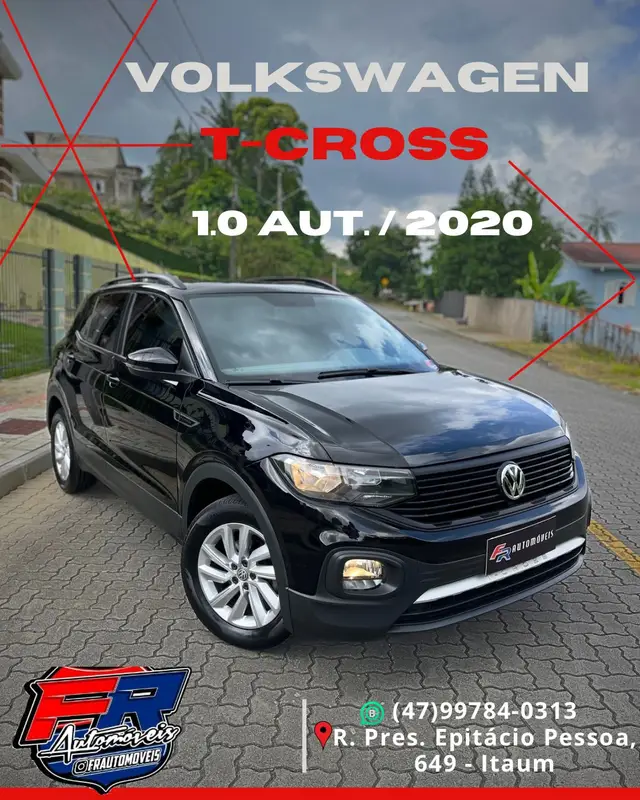 Carro Volkswagen T-Cross 2020 1.0 200 TSI Sense (Aut) (Flex) (PCD)