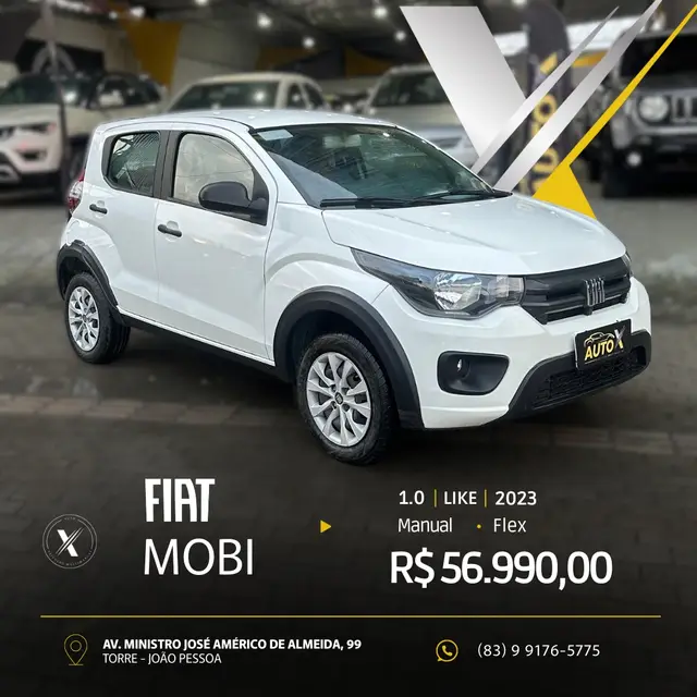 Carro Fiat Mobi 2023 Like 1.0 (Flex)