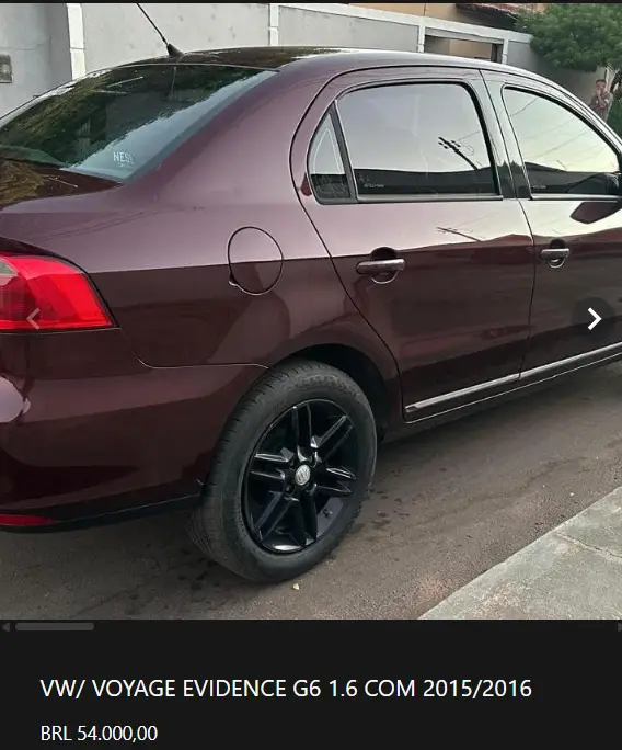 Carro Volkswagen Voyage 2016 1.6 VHT Evidence I-Motion (Flex)