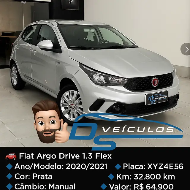 Carro Fiat Argo 2022 Trekking 1.3 (Flex)