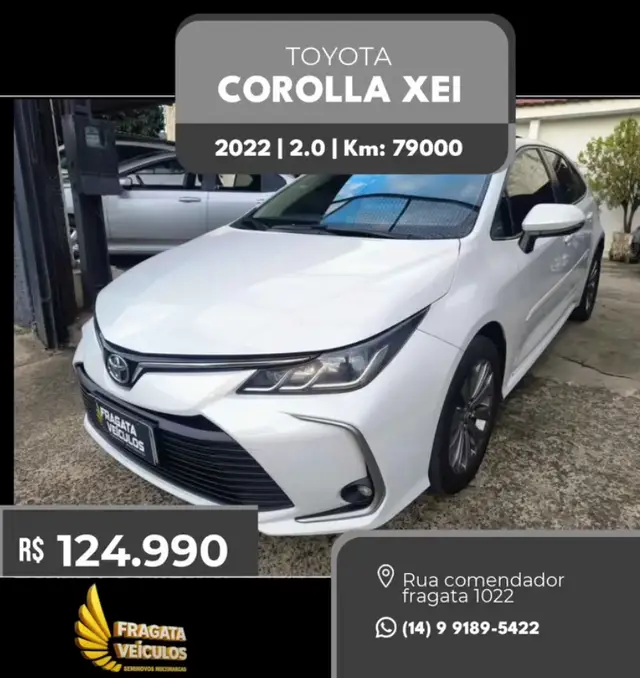 Carro Toyota Corolla 2022 XEi 2.0 Flex 16V Aut.