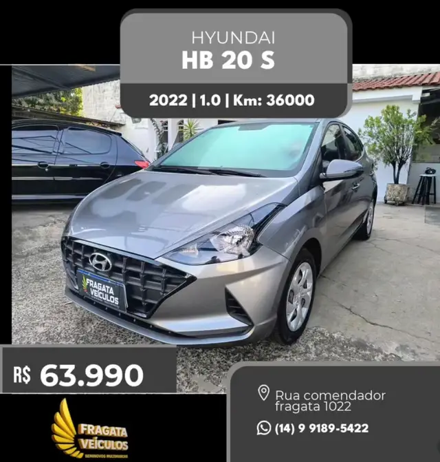 Carro Hyundai HB20 2022 Vision Blueaudio 1.0 (Mec.)