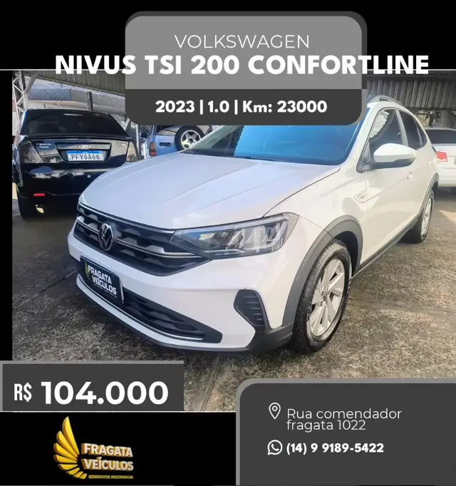 Carro Volkswagen Nivus 2023 Comfortline 200 TSI