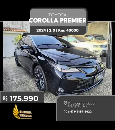 Carro Toyota Corolla 2024 Altis Hybrid Premium 1.8 Flex