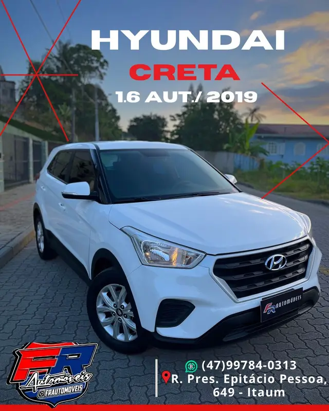 Carro Hyundai Creta 2019 Attitude 1.6 (Aut) (Flex) (PCD)