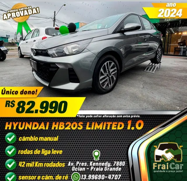 Carro Hyundai HB20S 2024 Limited 1.0 (Flex)