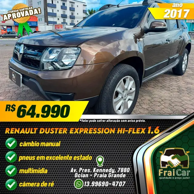 Carro Renault Duster 2017 1.6 16V Expression (Flex)