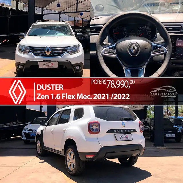 Carro Renault Duster 2022 Zen 1.6 16V (Flex)