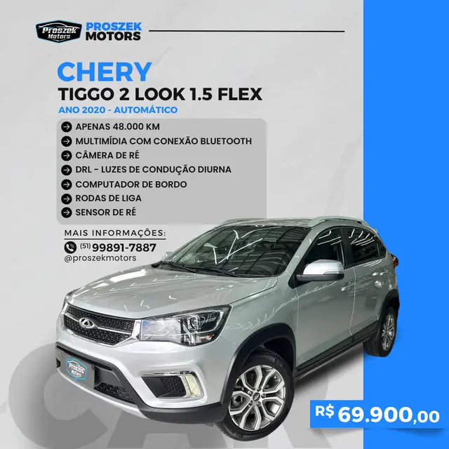 Carro CAOA Chery Tiggo 2 2020 1.5 16V LOOK (Aut) (Flex)