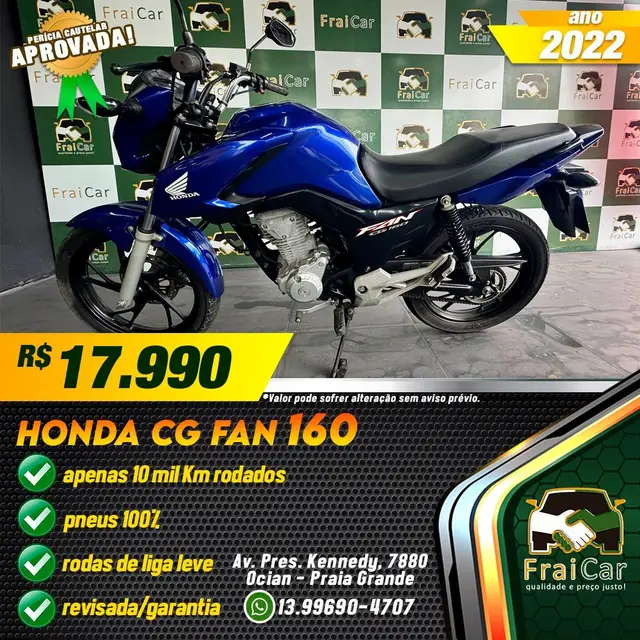 Moto Honda CG 160 2022 Fan