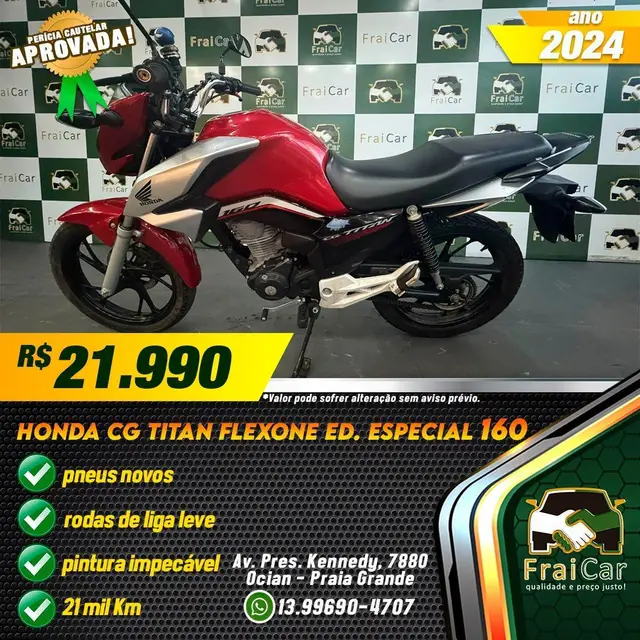 Moto Honda CG 160 2024 Titan