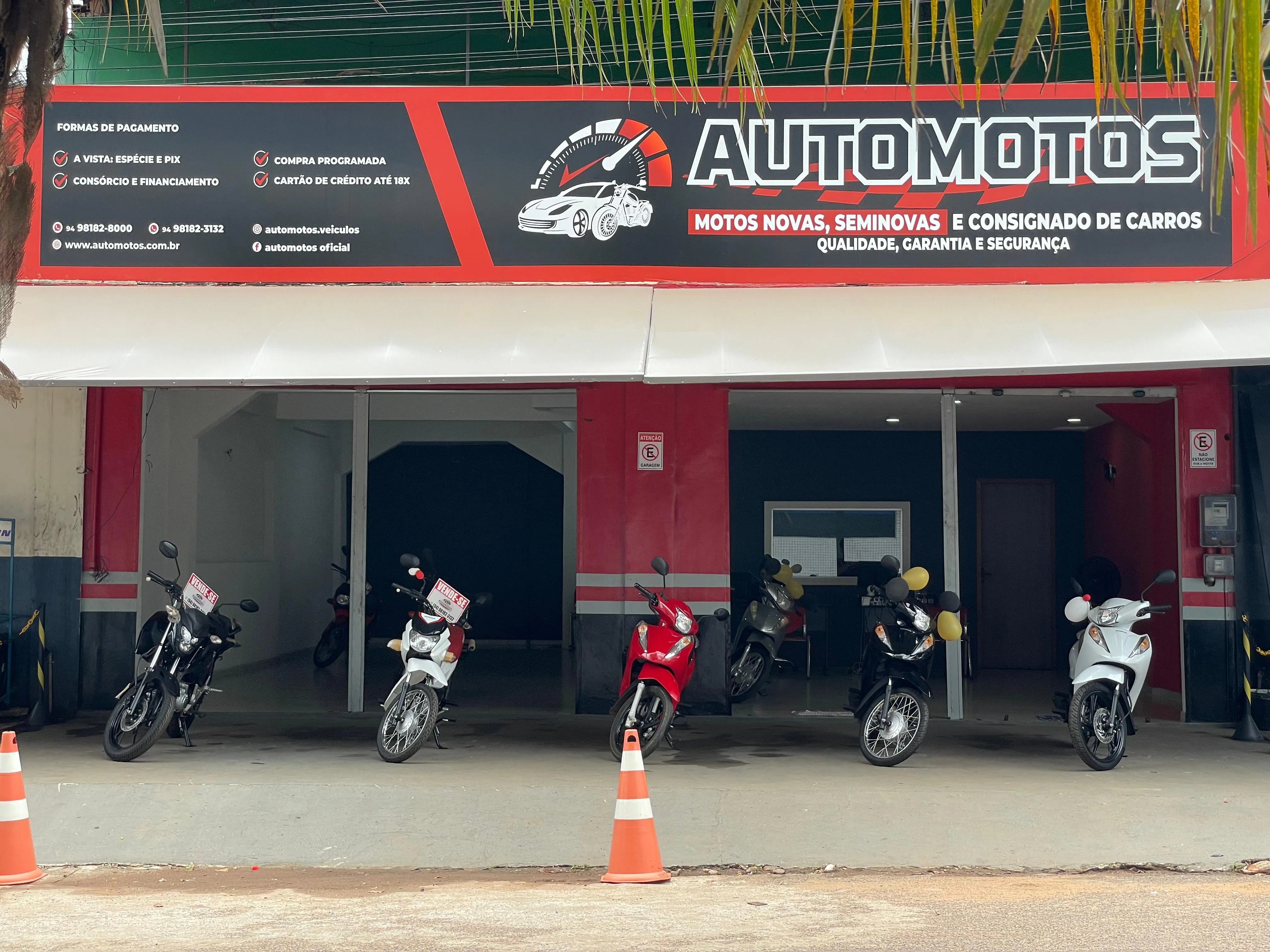 Fachada da loja AUTOMOTOS VEICULOS - Tucuruí - PA