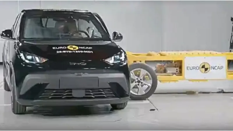 BYD Dolphin Mini tira nota máxima em teste de segurança