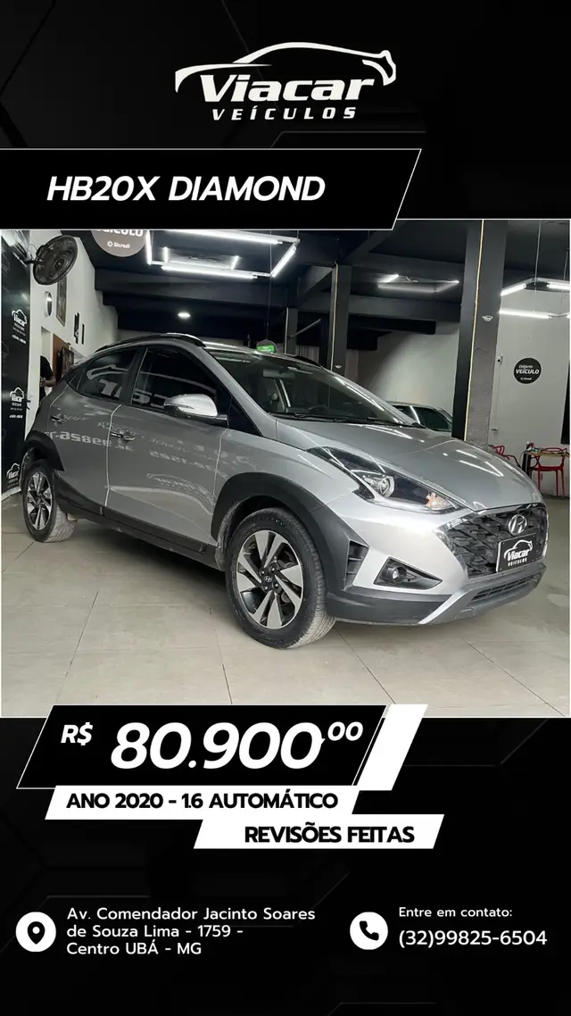 Carro Hyundai HB20X 2020 Diamond 1.6 (Aut) (Flex)
