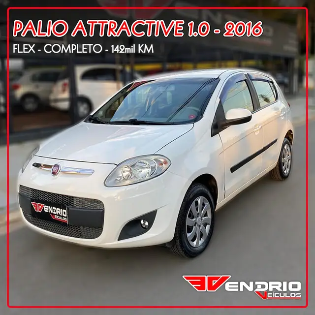 Carro Fiat Palio 2016 Attractive 1.0 Evo (Flex)