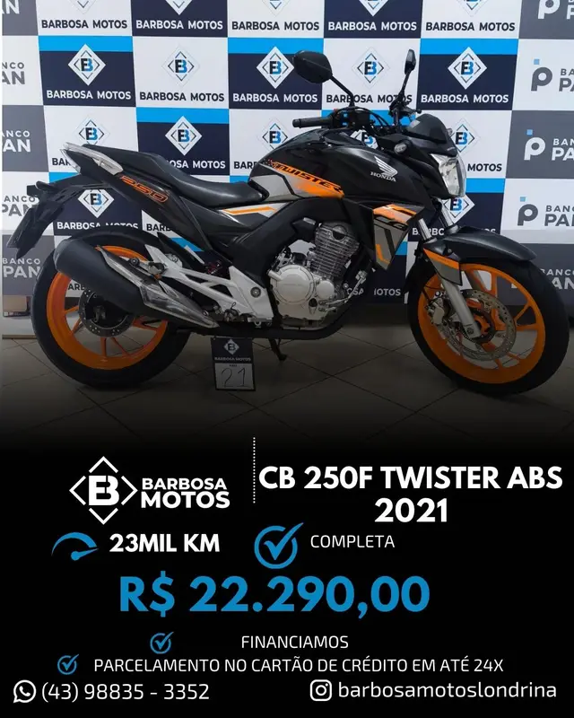 Moto Honda CB 250F Twister 2021 (ABS)