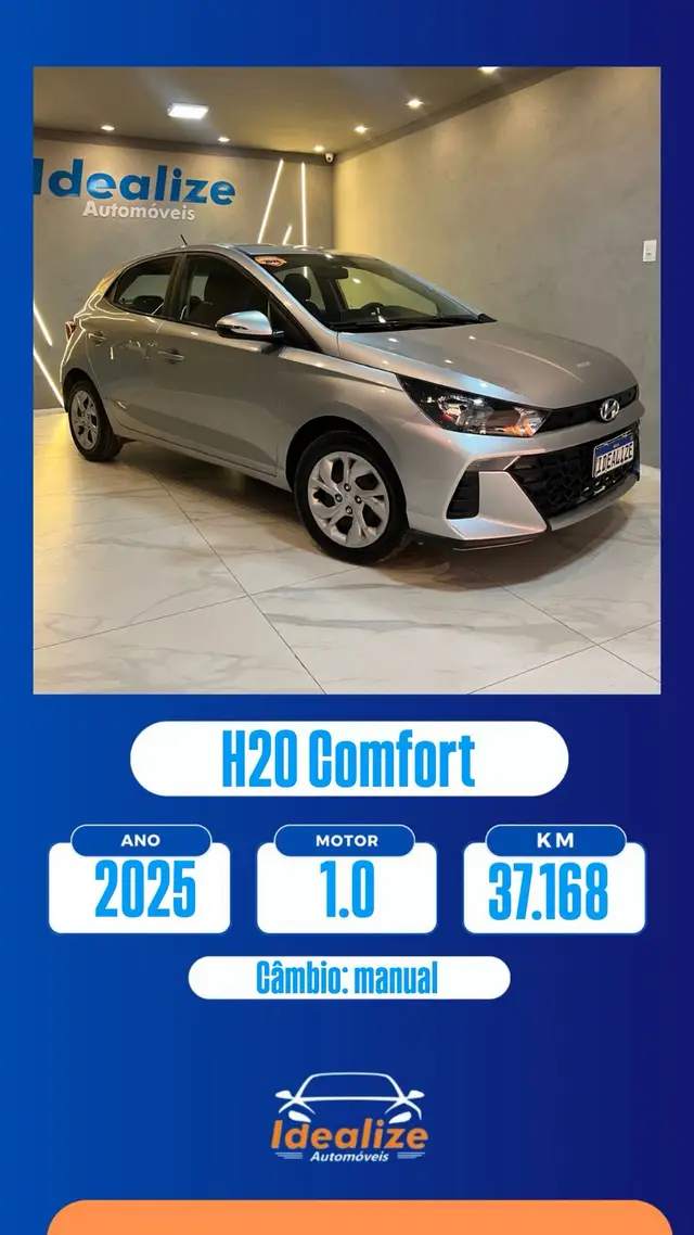 Carro Hyundai HB20 2025 Comfort Plus 1.0 (Mec.)