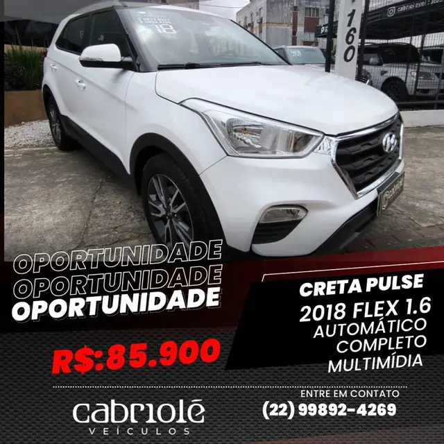 Carro Hyundai Creta 2018 Pulse 1.6 (Aut) (Flex)