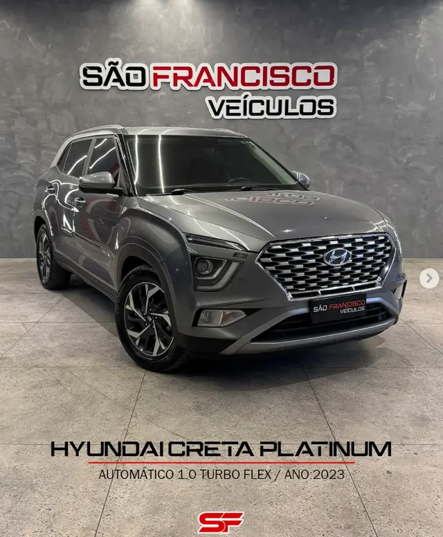 Carro Hyundai Creta 2023 Platinum 1.0 Turbo (Aut) (Flex)