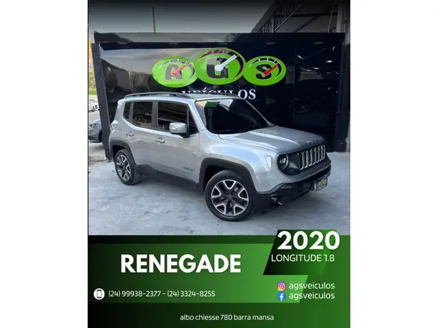 Carro Jeep Renegade 2020 Longitude 1.8 4x2 (Aut) (Flex)