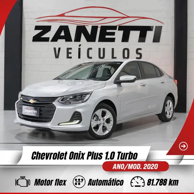 Carro Chevrolet Onix Plus 2020 1.0 Premier Turbo Flex (Aut)
