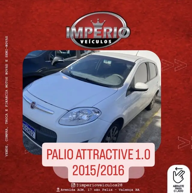 Carro Fiat Palio 2016 Attractive 1.0 Evo (Flex)